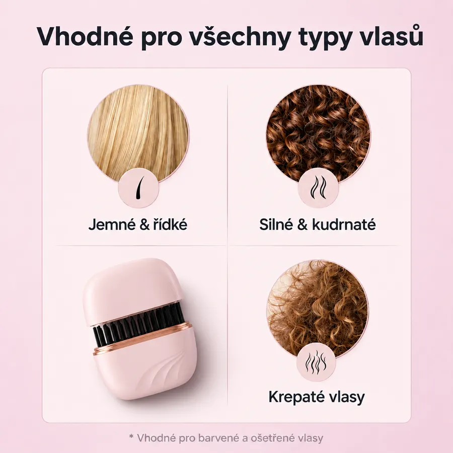 GlowBrush vhodný pro všechny typy vlasů